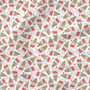 Cones (Red and Blue) | Holiday Fabric Design | Julie Storie Designs